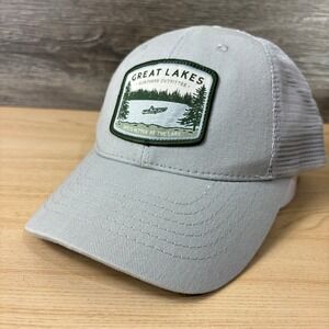 Great Lakes Hat Cap Snapback Gray Minnesota One Size Adjustable